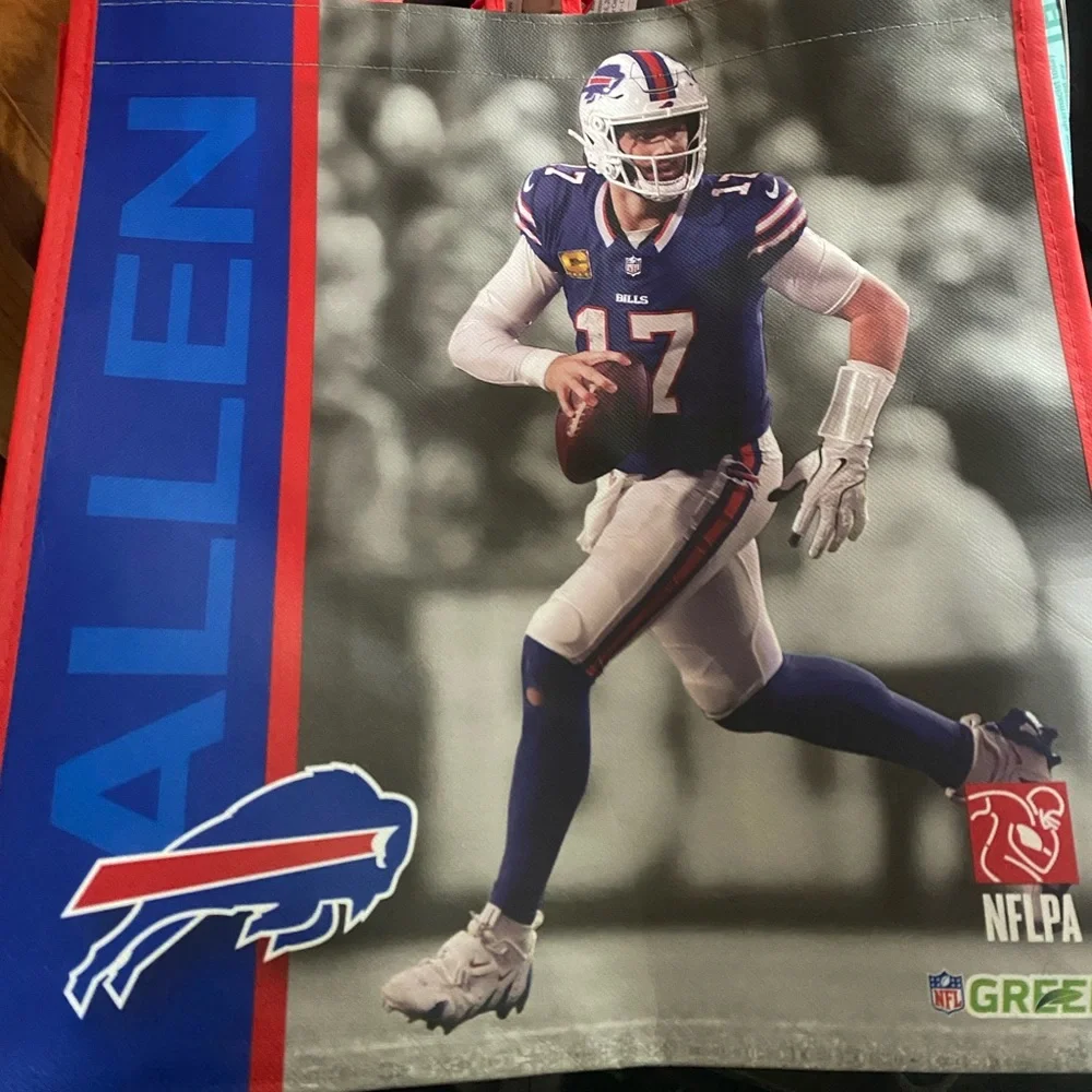 Buffalo Bills Josh Allen Reusable Shopping Bag New